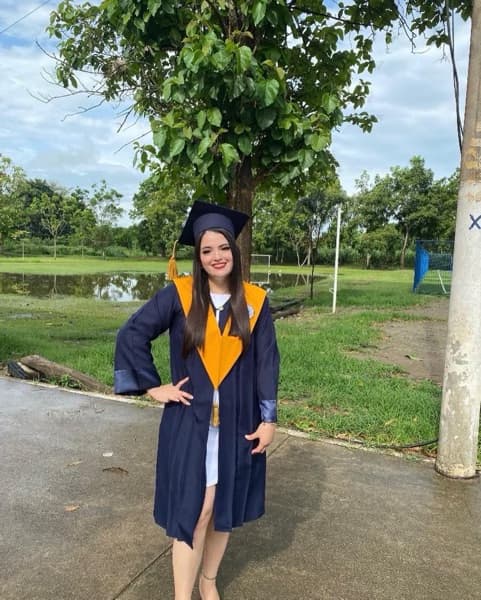 Graduation ceremony photo of Cristina