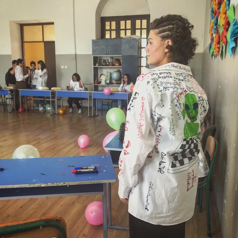 Graduation ceremony photo of Mariami