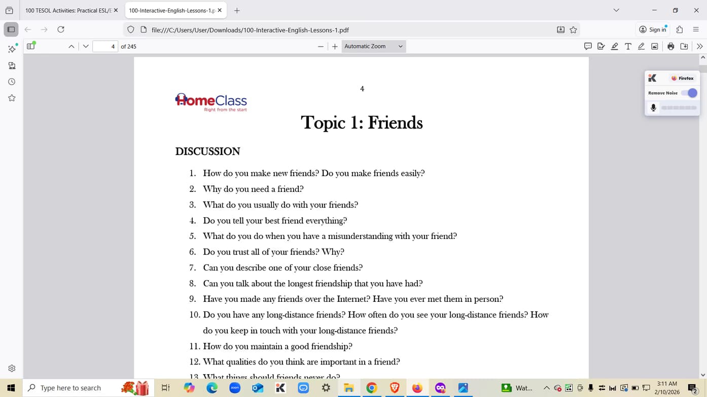 English learning materials by Lalenn