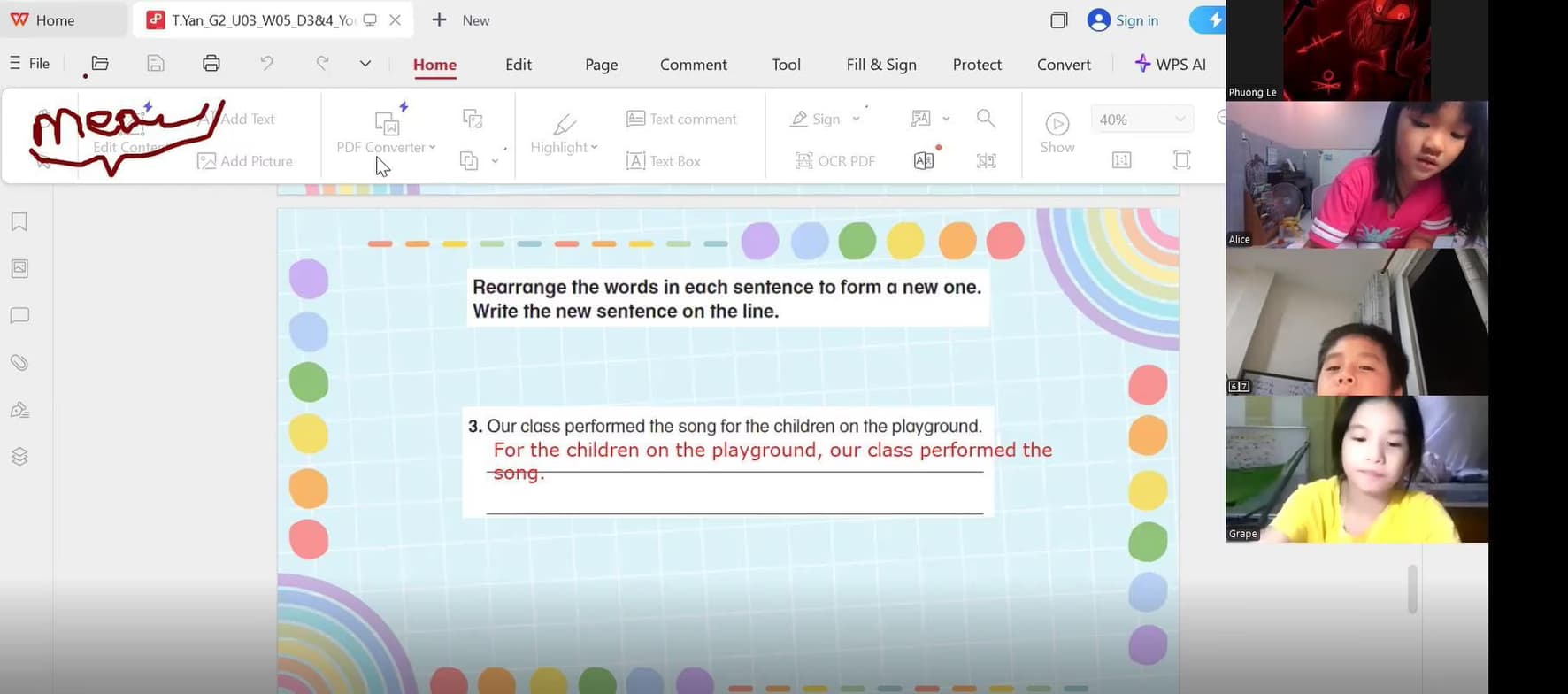 Live performance with ESL by YAN YEN