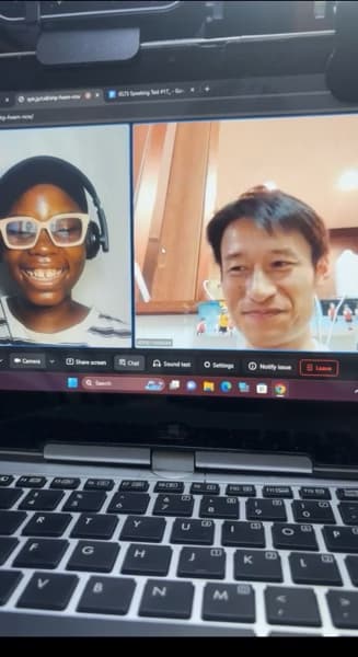 Juliet conducting a lesson