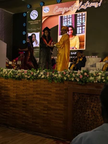 Graduation ceremony photo of Ami