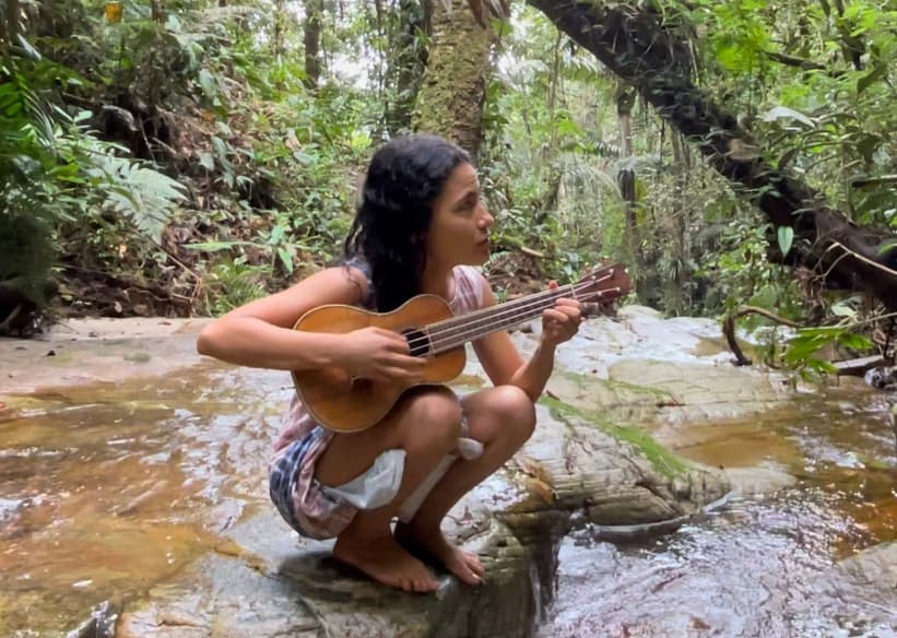 Travel snapshot of Aimee during a trip