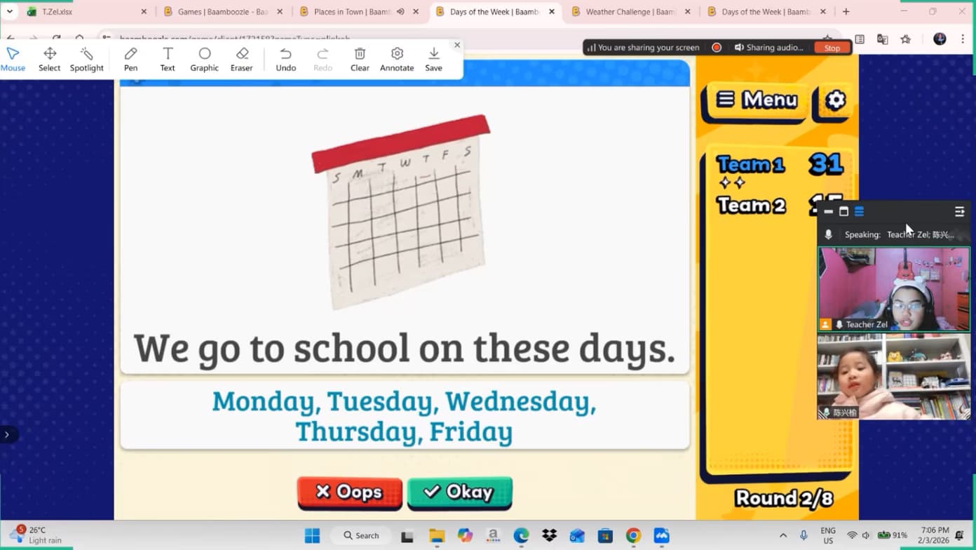 ESL learning materials by Reyzel Jane