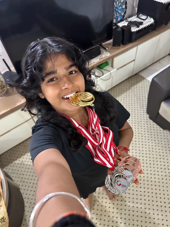 Shreyaenjoying a hobby outside teaching