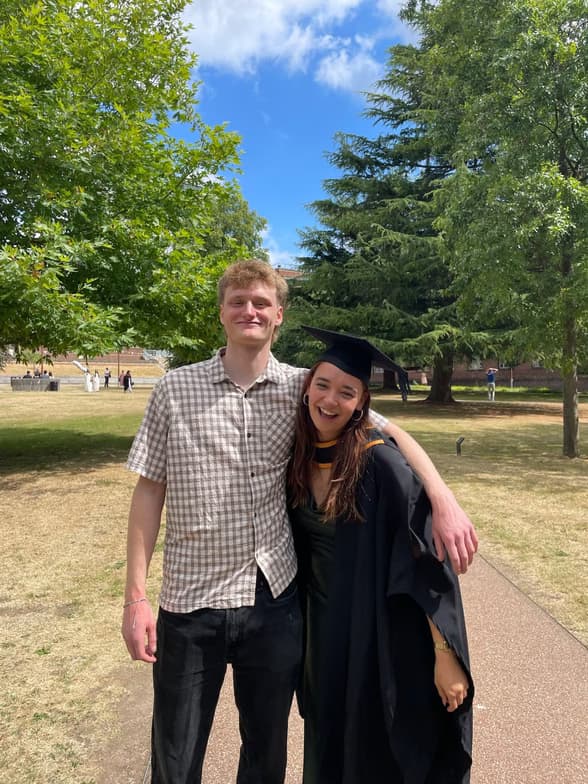 Graduation ceremony photo of Yasmin