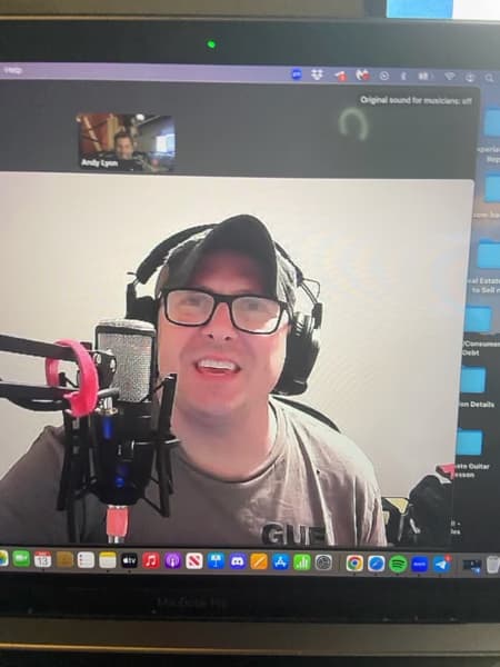 Andrew conducting a lesson