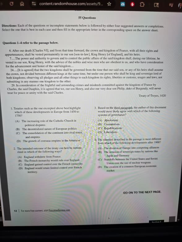 AP learning materials by Terra