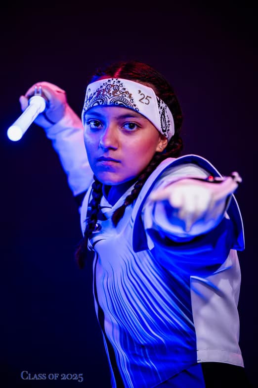 Isabelenjoying a hobby outside teaching