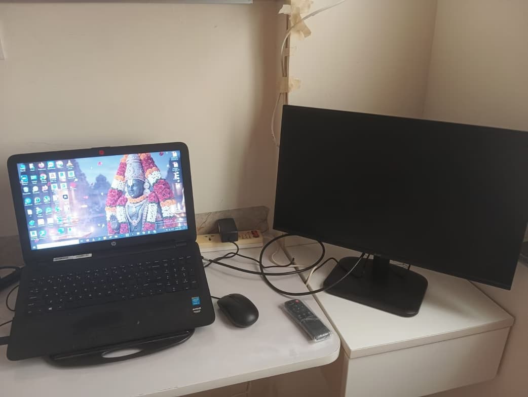 Teaching setup of Rachita for private tutoring