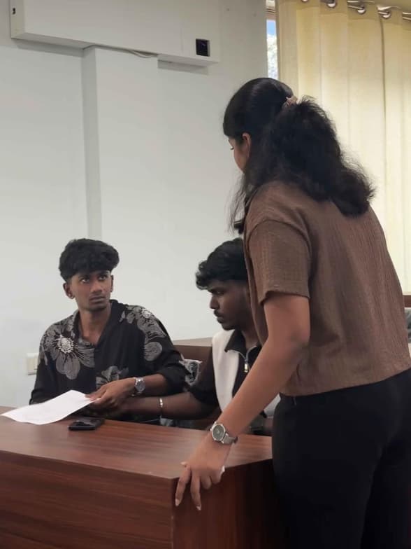 Naveena conducting a lesson