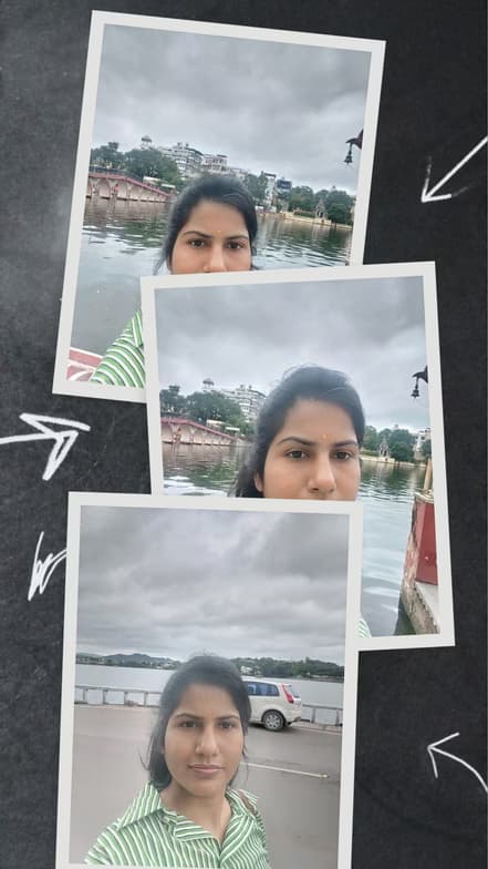 Travel snapshot of Neha during a trip
