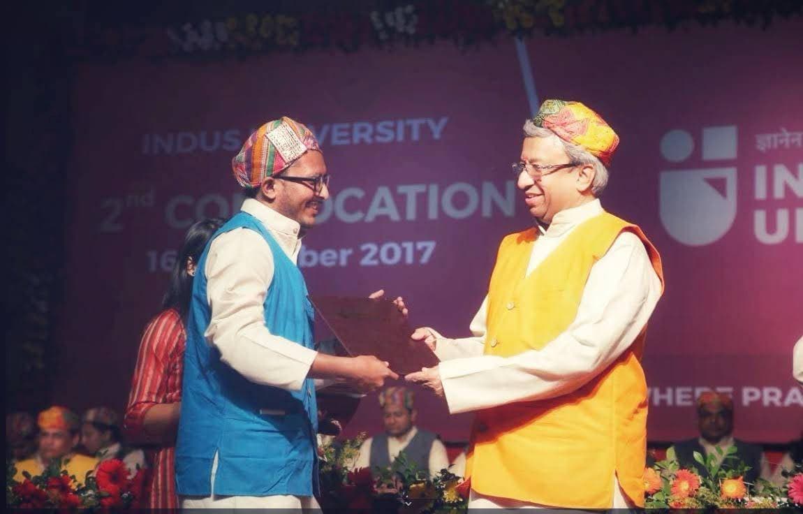 Graduation ceremony photo of keyur