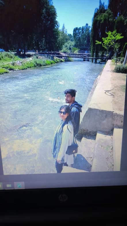 Travel snapshot of Tasbiya during a trip