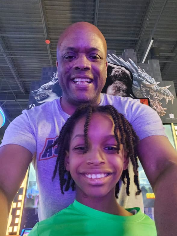 Thomas enjoying a hobby outside teaching