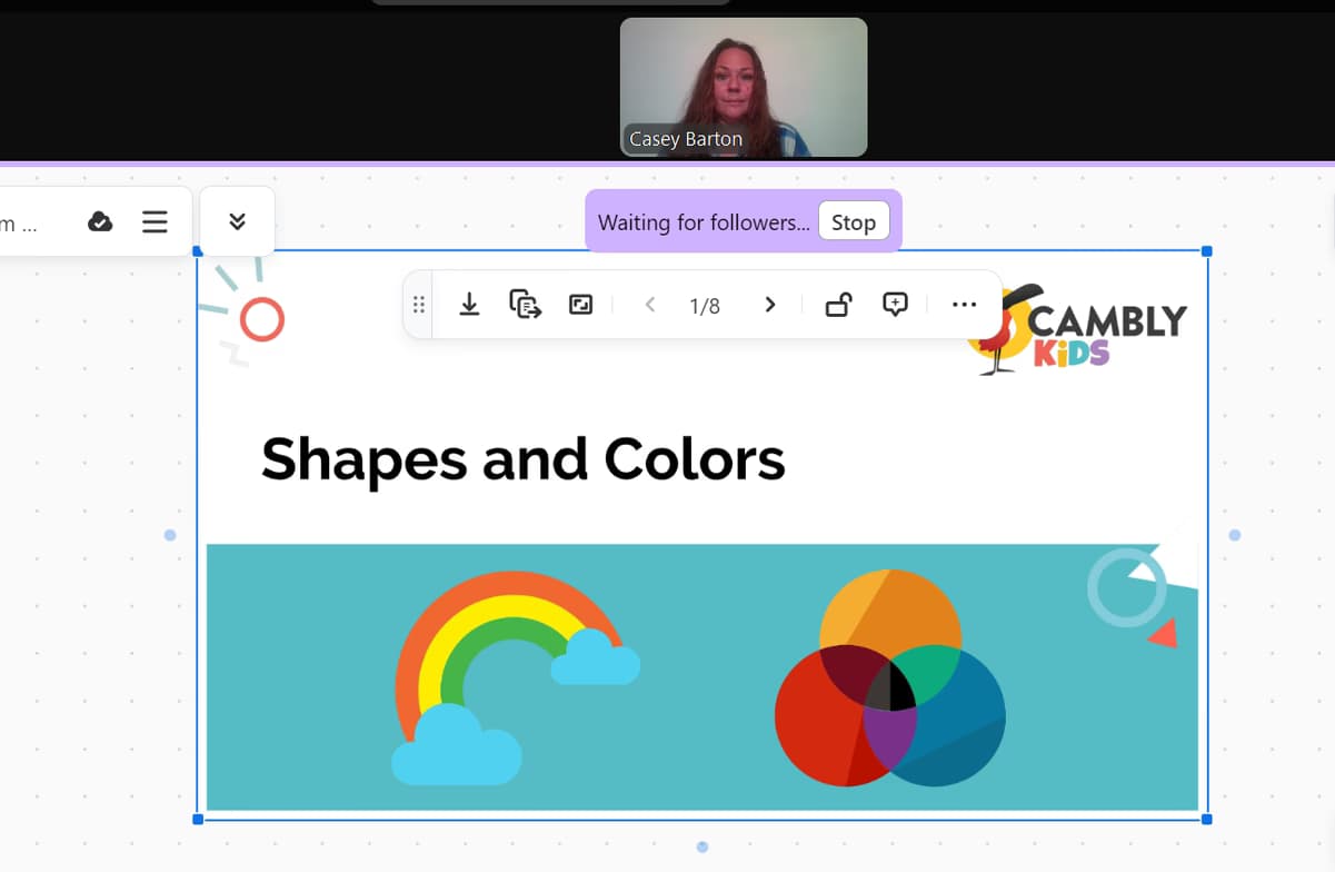 casey conducting a lesson