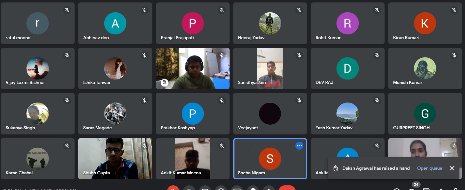 Yamini conducting a lesson