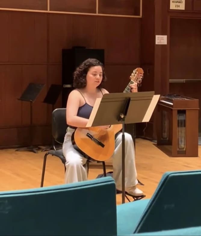 Lauraenjoying a hobby outside teaching