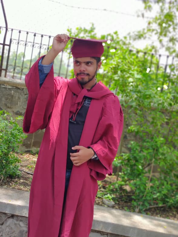 Graduation ceremony photo of Meghsham