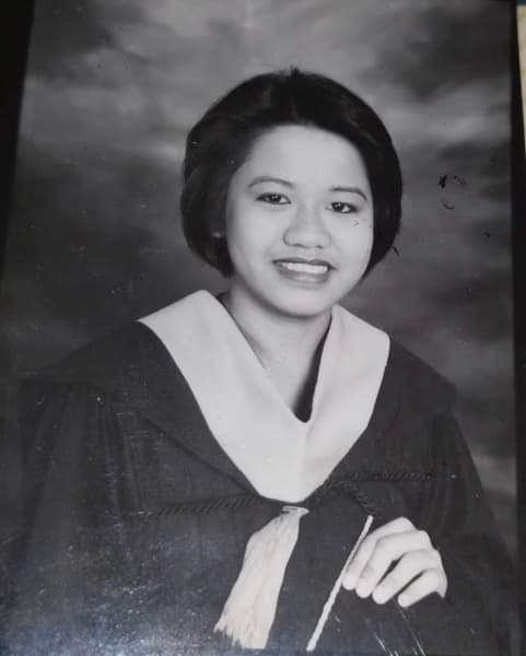 Graduation ceremony photo of Maria Rosario