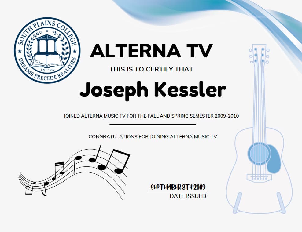 Verified degree or teaching certification of Joseph