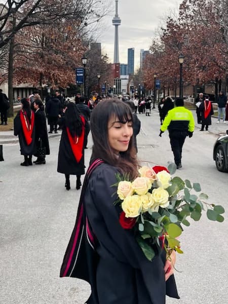 Graduation ceremony photo of Camilla