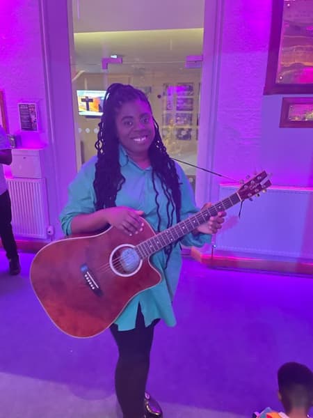 Abigailenjoying a hobby outside teaching