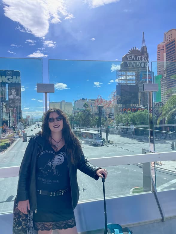 Travel snapshot of Lauryn during a trip