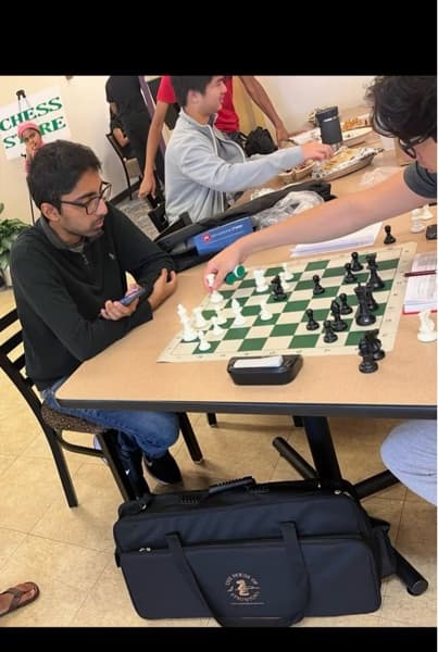 Amirenjoying a hobby outside teaching