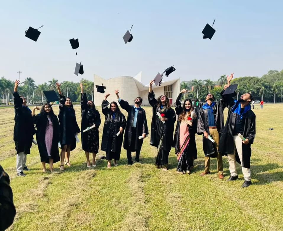 Graduation ceremony photo of Bharat