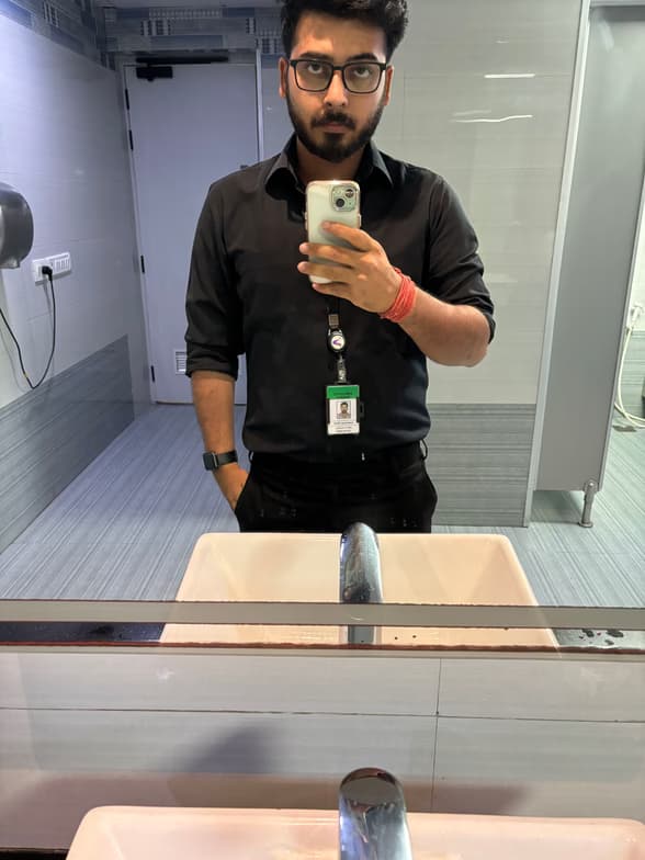 Travel snapshot of Anshuman during a trip