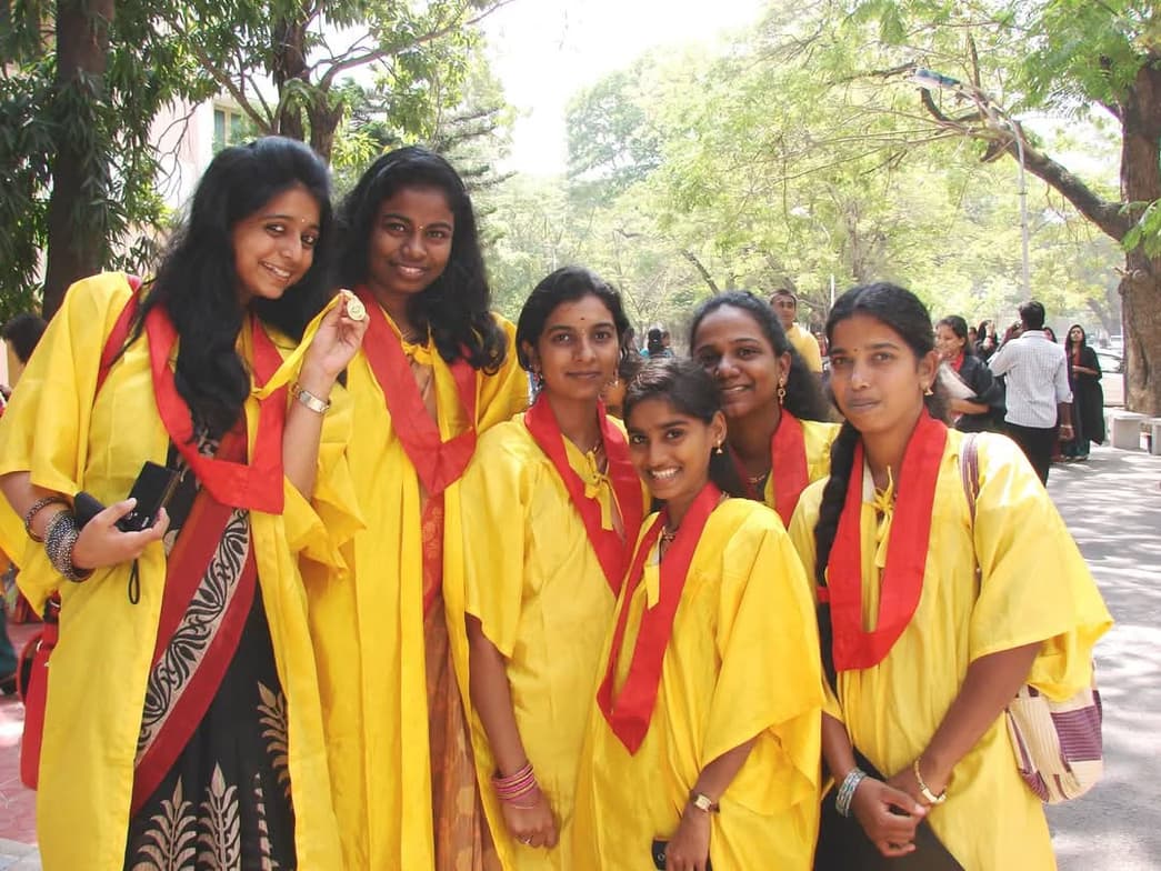 Graduation ceremony photo of Christina