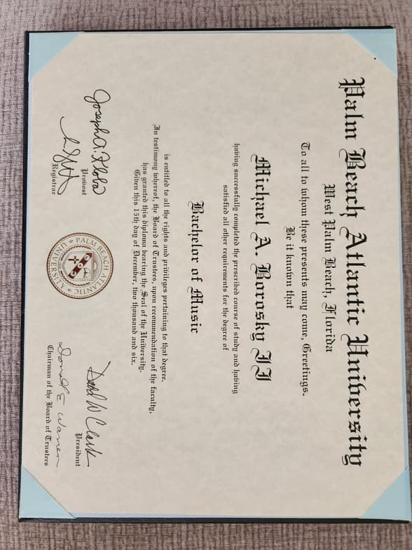 Verified degree or teaching certification of Michael