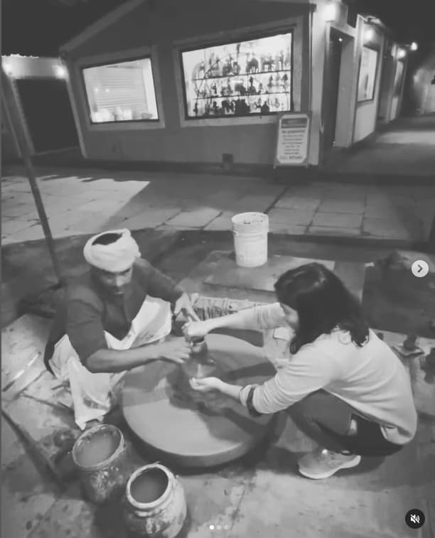 Shikhaenjoying a hobby outside teaching