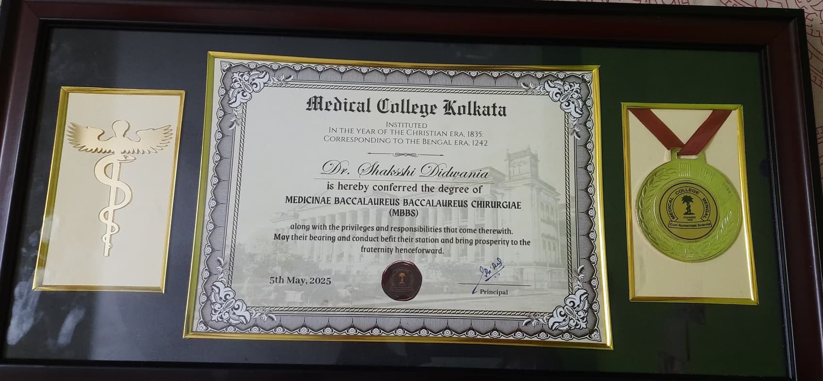 Verified degree or teaching certification of Dr Shaksshi