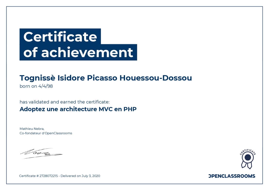 Verified degree or teaching certification of Picasso