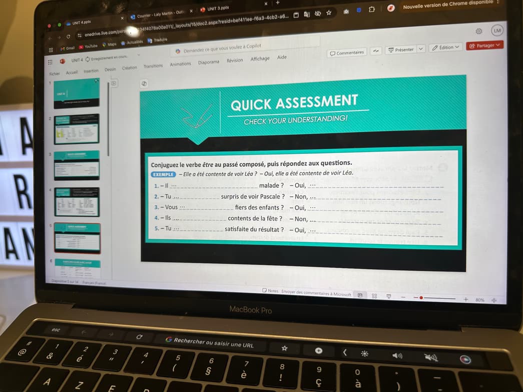 French learning materials by Laly