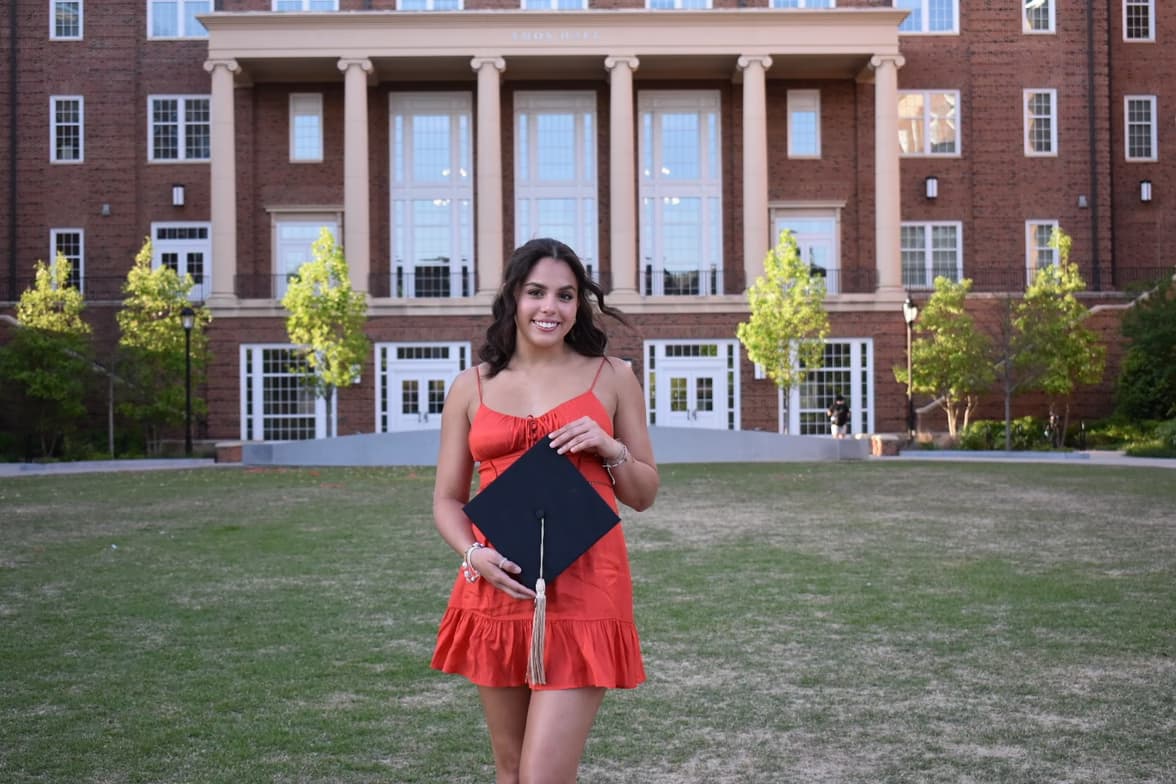 Graduation ceremony photo of Trinity