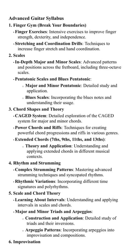 Guitar learning materials by Snehasis