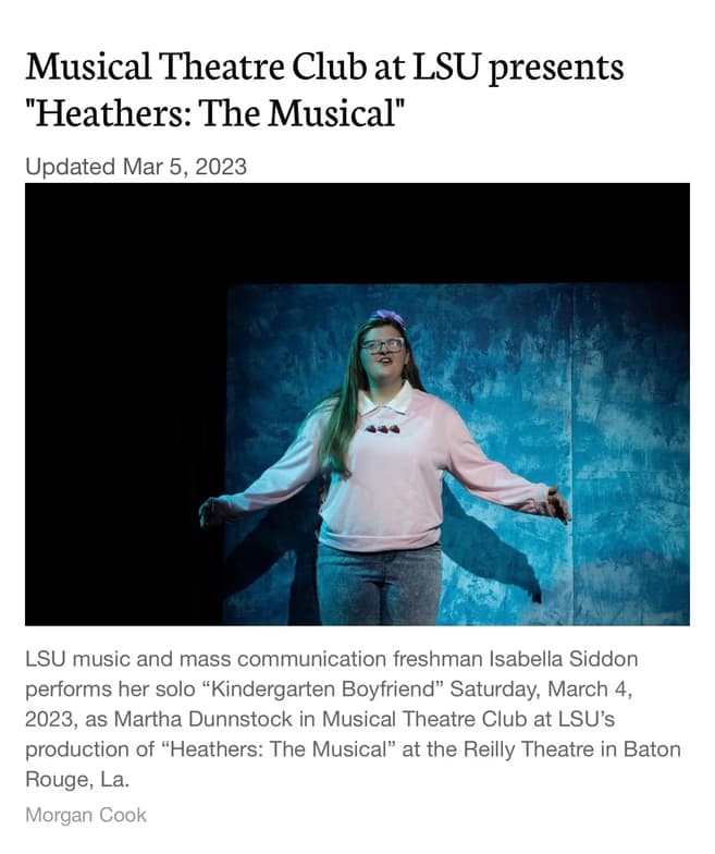 Verified degree or teaching certification of Isabella