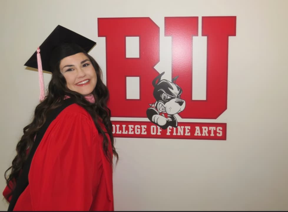 Graduation ceremony photo of Annabrett