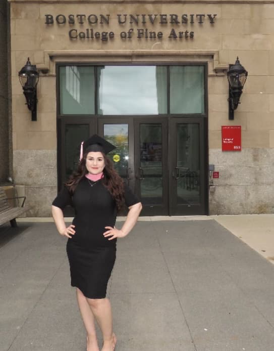 Graduation ceremony photo of Annabrett