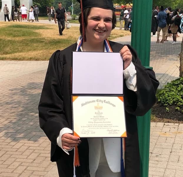 Graduation ceremony photo of Arthur