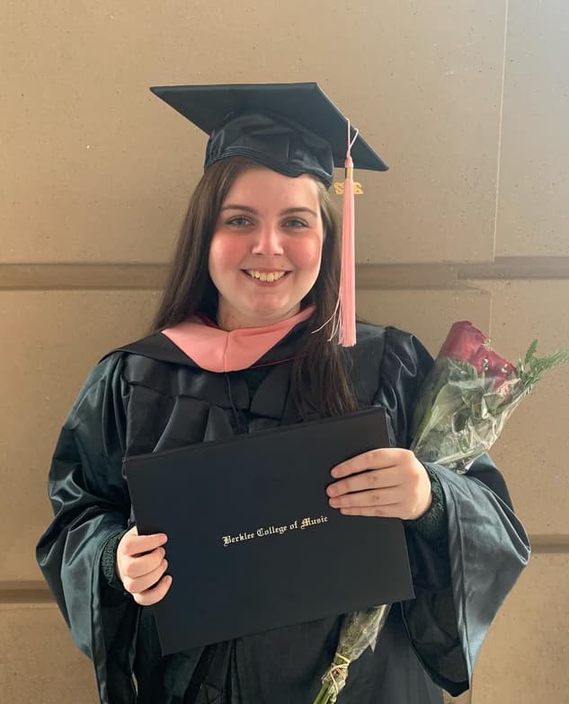 Graduation ceremony photo of Nicole