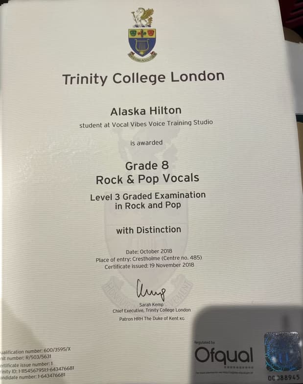 Verified degree or teaching certification of Alaska