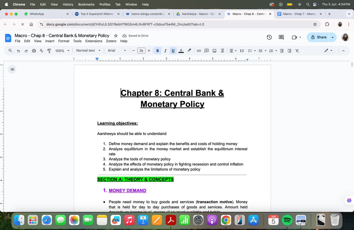 Economics learning materials by NIDHI