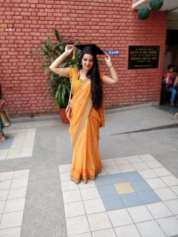 Graduation ceremony photo of srishti
