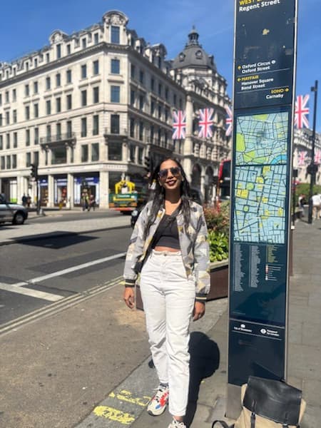 Travel snapshot of Ankita during a trip