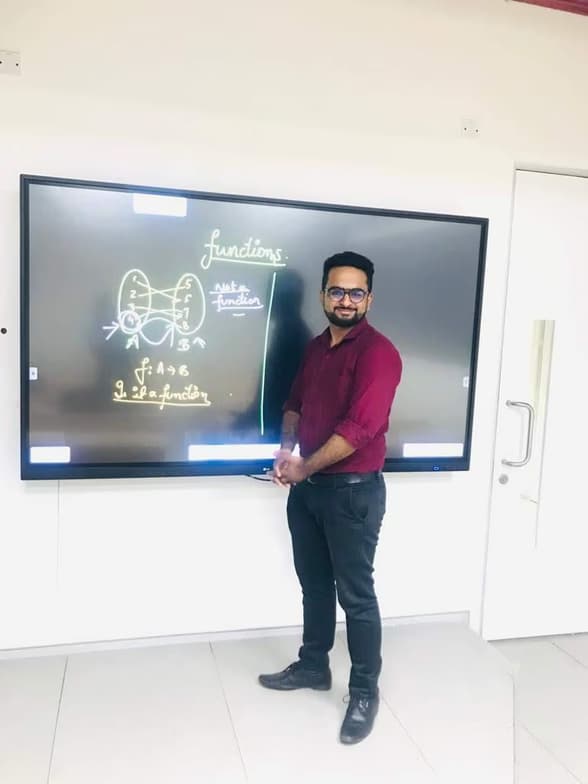 Teaching setup of Naman for private tutoring