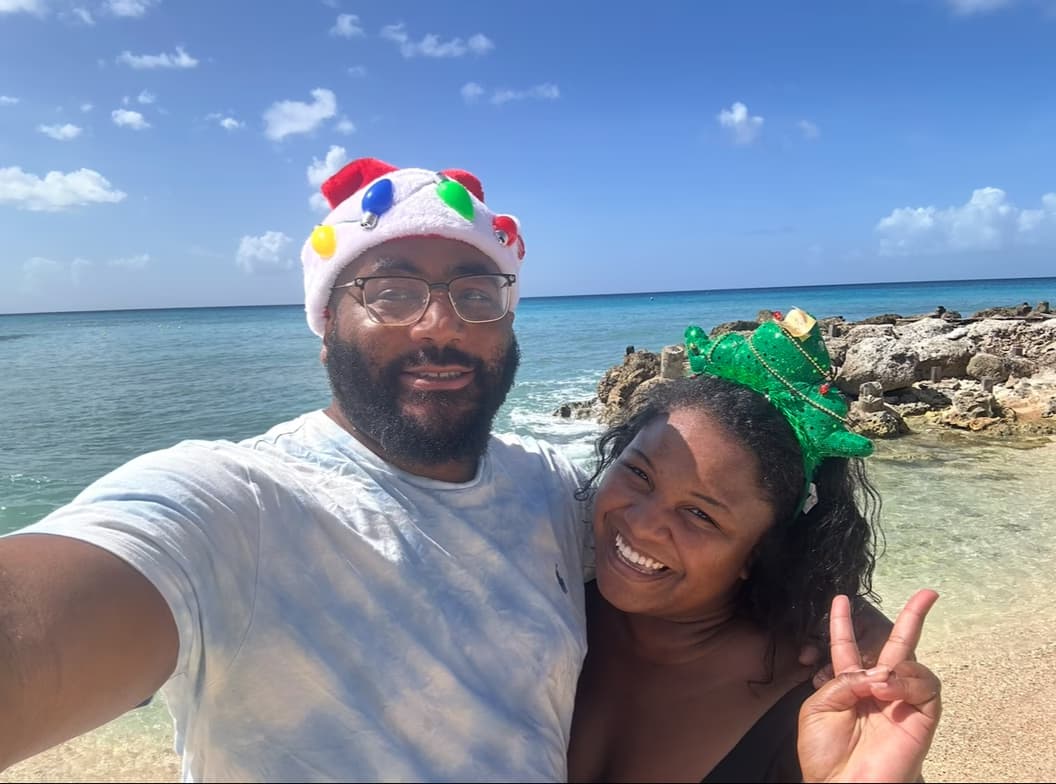 Travel snapshot of Amy during a trip